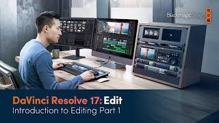 DaVinci Resolve 17 Edit Training - Introduction to Editing Part 1