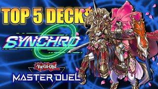 TOP 5 SYNCHRO DECKS! SYNCHRO FESTIVAL | Yu-Gi-Oh! Master Duel