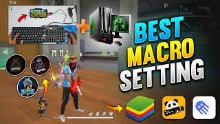 How to use Macro in Panda Mouse pro, Bluestacks, Octopus | free fire keyboard and mouse full setting