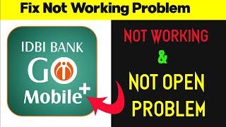 Fix IDBI Bank App Not Open Problem Android & Ios - IDBI Bank Not Working Problem Solved