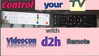 videocon d2h remote pair with tv remote