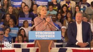 Hillary Clinton, Al Gore deliver speech on climate change