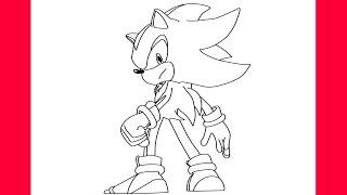 COMO DESENHAR O SHADOW DO SONIC - SONIC 3 #shadow #sonic3