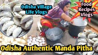 Odisha Authentic Manda Pitha/Odisha Village Life Vlogs/Food Recipes Vlogs/Pitha#ayushicookingvlogs