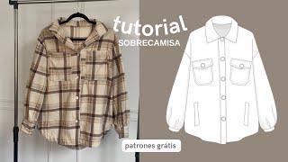 vamos a hacer una sobrecamisa (shacket) juntos! tutorial  + patrones gratis -Becky Val