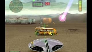 Vigilante 8 Arcade Gameplay "Y" The Alien "Secret Base Nevada" (PS1)