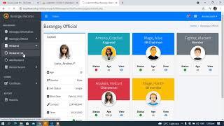 Barangay Management System using PHP MySqli complete project