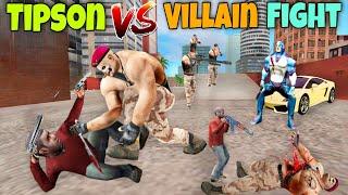 Tipson Vs Villain Big Fight In Rope hero Vice Town । Rope Hero Vice Town । Junnu Malik Gaming