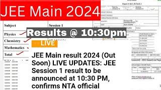 Jee 2024 results @ 10:30pm confirms NTA Official