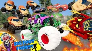 Monster Jam INSANE Bigfoot Forest Adventure #2 | Racing, Freestyle, and High Speed Jumps