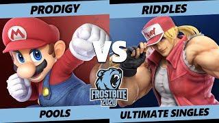 Frostbite 2020 SSBU Pools - Armada | Prodigy (Mario) Vs. Riddles (Terry) Smash Ultimate Singles