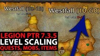 World Of Warcraft Legion PTR 7.3.5 - NEW LEVEL SCALING COMPARED - Old Zone Levels VS New!