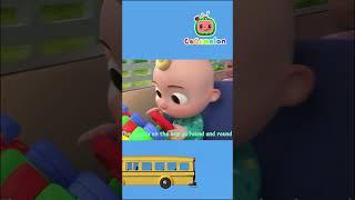 What do the WHEELS on the bus do?| CoComelon Nursery Rhymes & Kids Songs | #cocomelon #bus #shorts