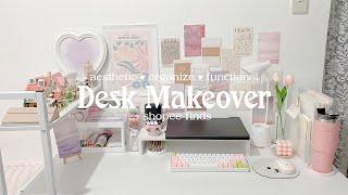 aesthetic desk makeover + shopee finds | minimalist and korean-inspired | Philippines