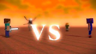 Slenderman vs Herobrine vs Ben Drowned vs Sonic.exe (Creepypasta Duel)