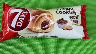 Croissant Cream Cookies Super Max 7Days Unboxing | Unboxing Croissant | SatisfyingVideo  #croissant