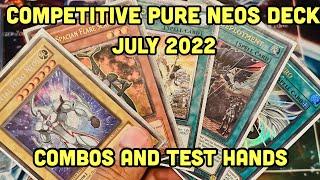 Yugioh Competitive Pure Neo Spacian Elemental Hero Neos Deck July 2022! Combos and Test Hands