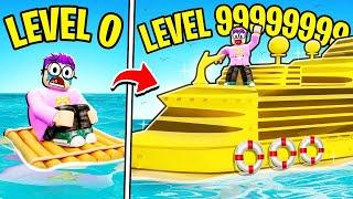 Can We BUILD A BOAT FOR TREASURE In ROBLOX!? (SECRET MAX LEVEL BOAT UNLOCKED!)