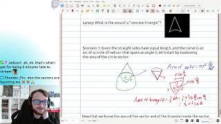 Area of a "Concave" Triangle, Elastic Collisions with Vectors, Rational Functions Symmetry about y=x