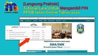 #PPDBJatim #2020 : [LANGSUNG PRAKTEK] Tutorial Cara Untuk Mengambil PIN PPDB Jatim Online Tahun 2020