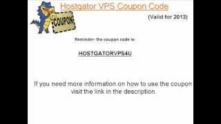 hostgator VPS coupon