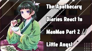 The Apothecary Diaries React to MaoMao Pt2 // Little Angst // Gacha React // The Apothecary Diaries