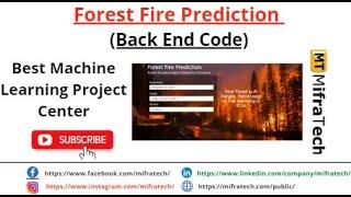 Forest Fire Prediction (Back End Code) - Mifratech#bestMlproject#bestDatascienceproject