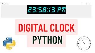 Digital Clock in Python | Tkinter