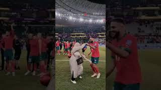 Moroccan Player (Boufal) dances with his mom  after the game️ #boufal #worldcup #football #mom