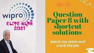 Wipro NLTH 2021 question paper 8 with solutions | Wipro NLTH 2021 | shortcut solutions for Wipro