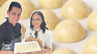 How to Make White Chocolate Bonbons | Chef Christophe Rull!