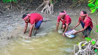 সুন্দরবন নদীতে খয়রা জাল ভাসনা বেয়ে,ভেটকি মাছ পেলাম!!!