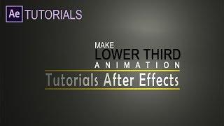 how to create lower third animation Text Title #Part4 ( after effects tutorials )