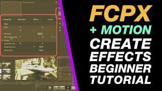 Motion & Final Cut Pro X: Create a Blur and Tint Effect from Scratch Beginner Tutorial