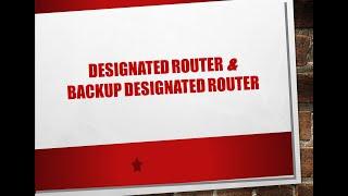 Designated Router and Backup Designated Router .