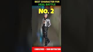 आपको कोई हरा नहीं सकता  | Best Character For Heal Battle -  FREE FIRE MAX. #short #freefireshorts