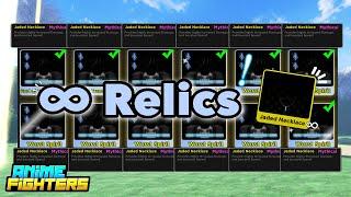 Infinite Relics!!! Only need 1 relic | Anime Fighters Simulator