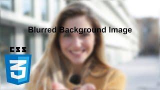 How To Blur Background Image In HTML CSS | Backdrop Filter CSS Blur