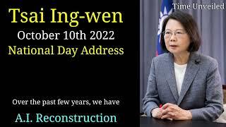 Tsai Ing-wen in English AI Reconstruction - National Day Address