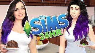 24 HOUR Living As My Sim Challenge