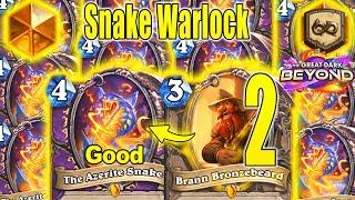 My NEW Snake Warlock Deck 2.0 Is Beyond Fun & Interactive At The Great Dark Beyond | Hearthstone