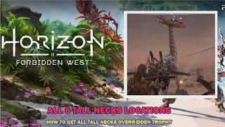 Horizon Forbidden West walkthrough - All 6 tallneck locations - All tallnecks overriden trophy