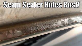 Removing Seam Sealer: Drip Rail Rust