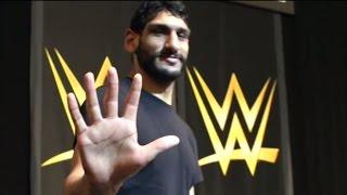 "One in a Billion" star Satnam Singh practices drills at the WWE Performance Center