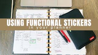 Using Functional Stickers In Your Planner #functionalstickers #howtousestickers