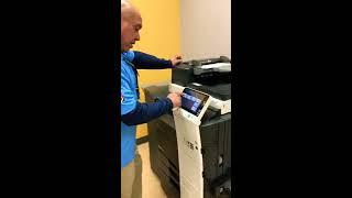 KONICA MINOLTA - How to Fix Printer When There's a Paper Jam