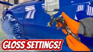 How to Setup Your Spray Gun to Spray Off The Gun Mirror GLASS Finishes!