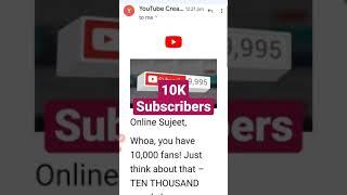 10K Subscribers Complete | Online Sujeet 