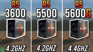 Ryzen 5 3600 vs Ryzen 5 5500 vs Ryzen 5 5600G