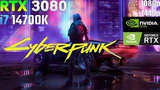 Cyberpunk 2077 - RTX 3080 + I7 14700K 1080p,2k, dlss 3.5, Raytracing